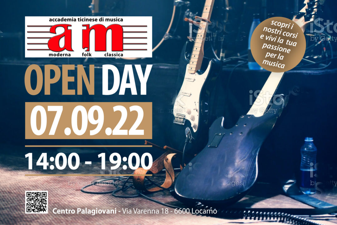 Open Day – Mercoledì 7 settembre 2022 – 14-19 Palagiovani Locarno